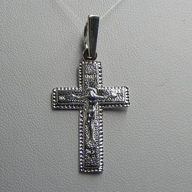 Срібний підвіс-хрест (32484446) 0
