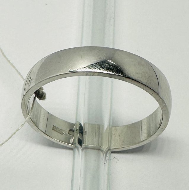 Обручальное кольцо из белого золота (33962520)  0