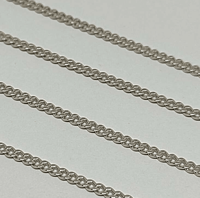 Серебряная цепь с плетением панцирное (32412417) 0