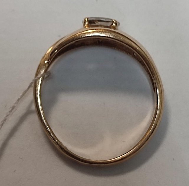 Кольцо из красного золота с цирконием (33740787)  1
