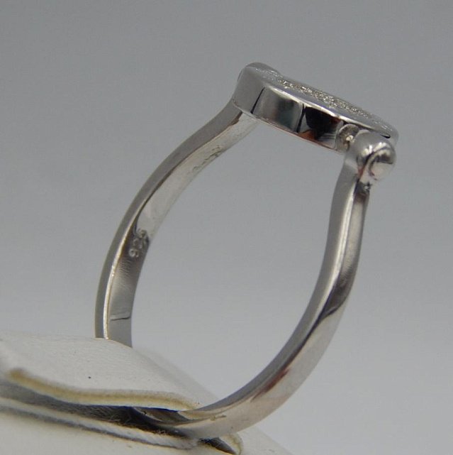 Серебряное кольцо с цирконием (32412648) 3