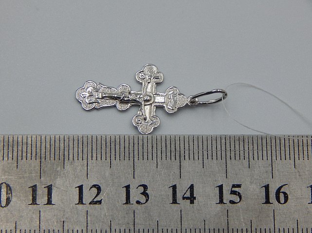 Срібний підвіс-хрест (32203017) 2