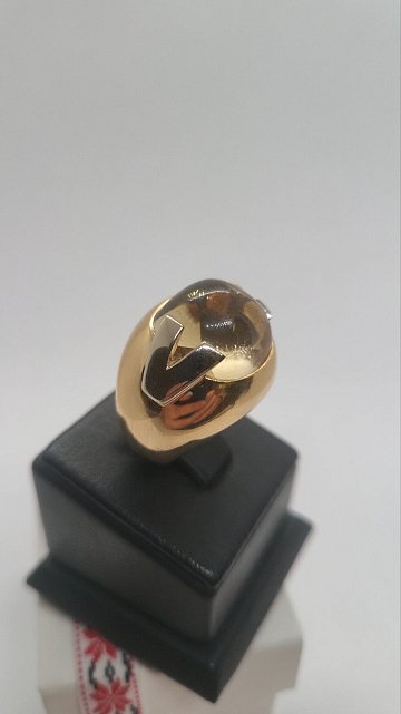 Кольцо из желтого и белого золота с цитрином (31389643) 1