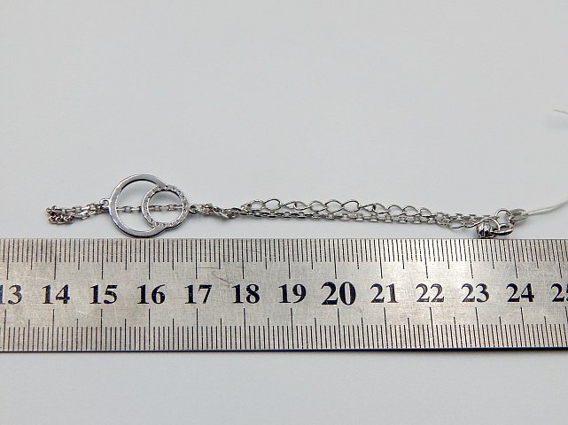 Срібний браслет із цирконієм (31851443) 3