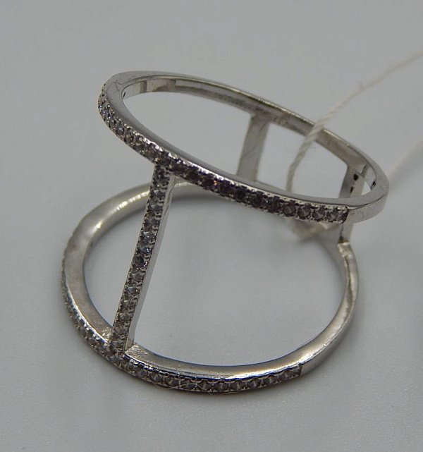 Серебряное кольцо с цирконием (32552599) 2