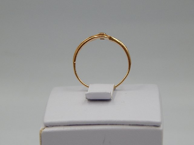 Кольцо из красного золота с цирконием (32272963) 4
