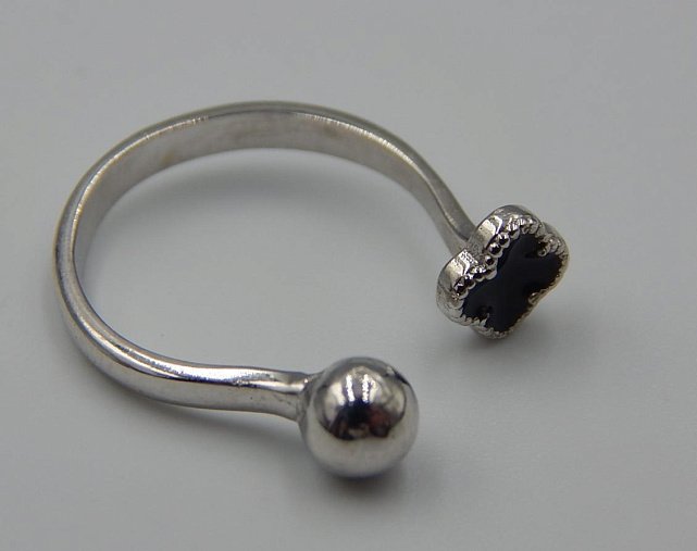 Серебряное кольцо с эмалью (32419321) 2
