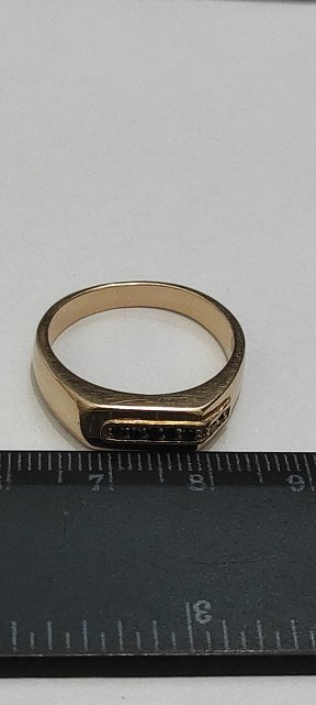 Перстень из красного золота с цирконием (31988095) 5
