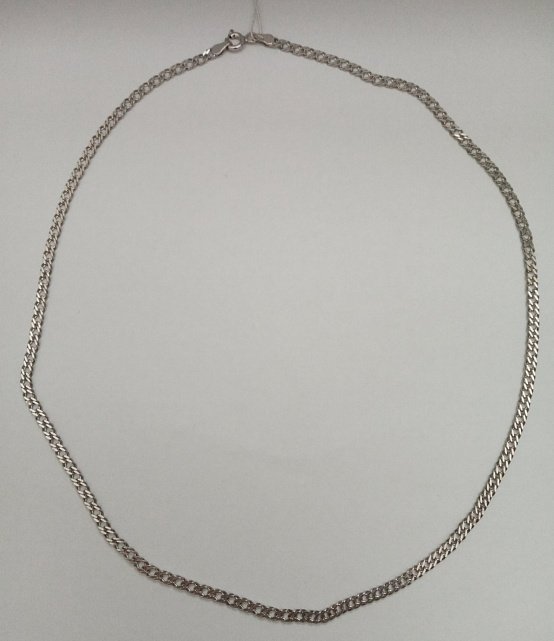 Срібний ланцюг з плетінням Подвійний ромб (31505395) 4