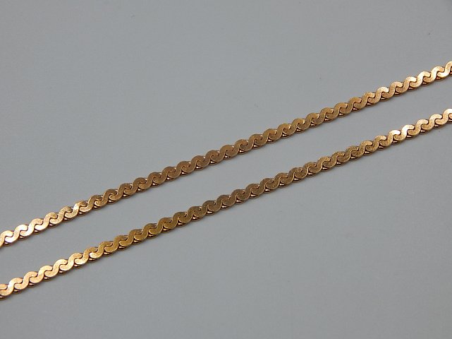 Колье из красного и желтого золота с цирконием (32198492)  1