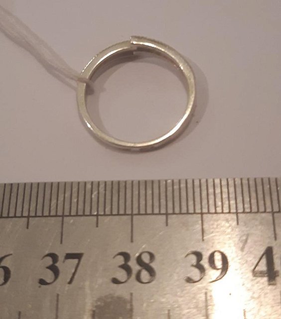 Серебряное кольцо с позолотой и цирконием (28425492) 5