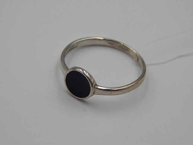 Серебряное кольцо с эмалью (32490165) 2