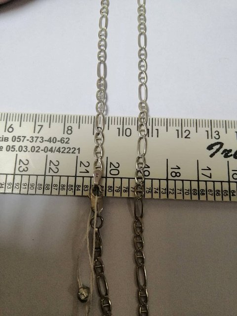 Серебряная цепь с плетением Фантазийное (28938566) 2