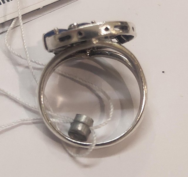 Серебряное кольцо с цирконием (30609975) 10