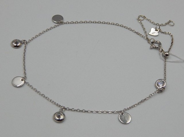 Срібний браслет із цирконієм (30798703)  0