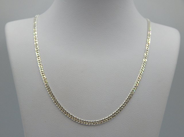 Серебряная цепь с плетением Двойной ромб (32196239) 3