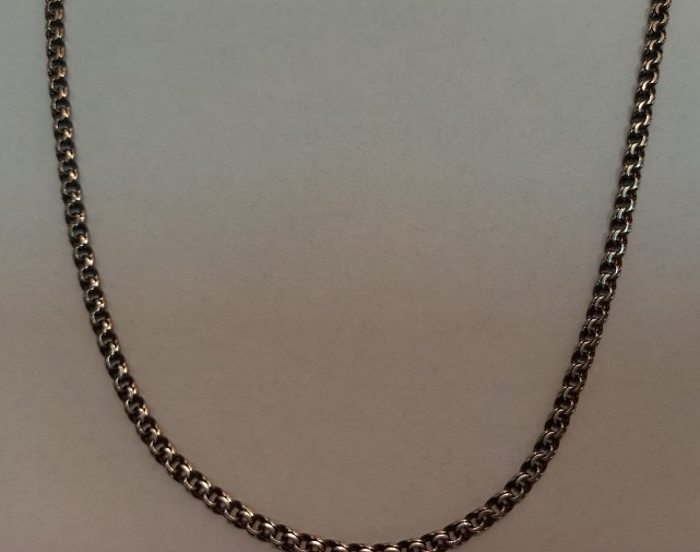 Серебряная цепь с плетением Бисмарк (30518712) 1