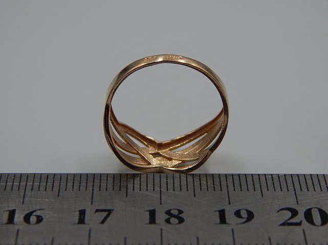 Кольцо из желтого и белого золота (33717381)  3