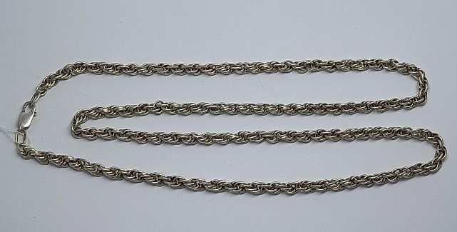 Серебряная цепь с плетением Кордовое (33723178) 1
