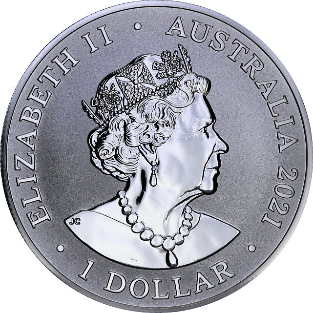 Серебряная монета 1oz Большая Белая Акула 1 доллар 2021 Австралия (29127907) 1