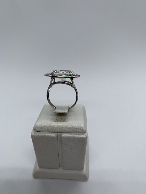Серебряное кольцо с цирконием (33535129) 6