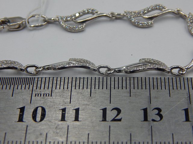 Срібний браслет із цирконієм (31999384) 4