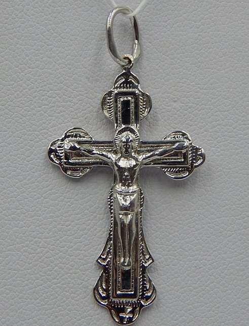 Срібний підвіс-хрест (32476040) 0