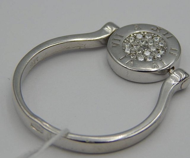 Серебряное кольцо с цирконием (32412648) 4