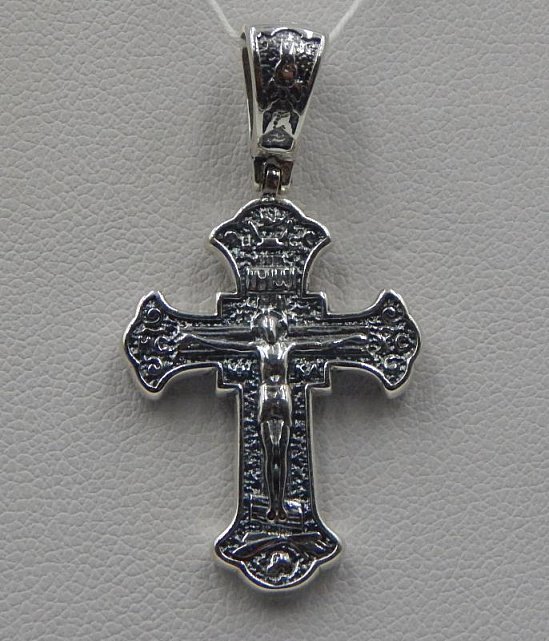 Срібний підвіс-хрест (32414529) 0
