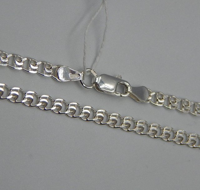 Серебряная цепь с плетением Лав (32357131) 0