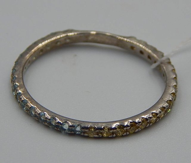 Серебряное кольцо с цирконием (31286401) 2