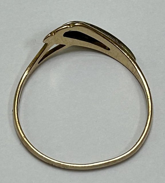 Кольцо из красного и белого золота с цирконием (33805229) 3