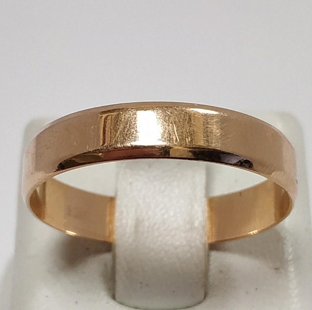 Обручальное кольцо из красного золота (33961265) 0