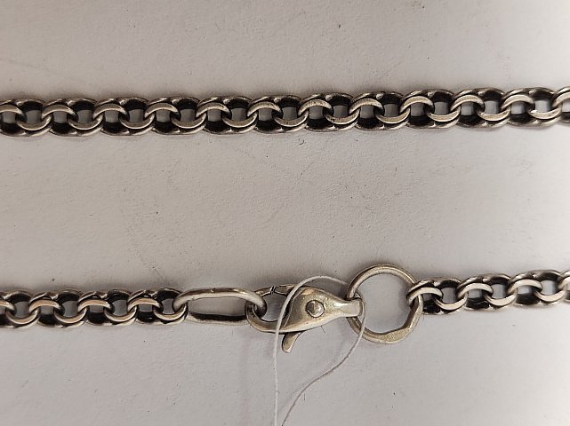 Серебряная цепь с плетением Бисмарк (33723827) 4