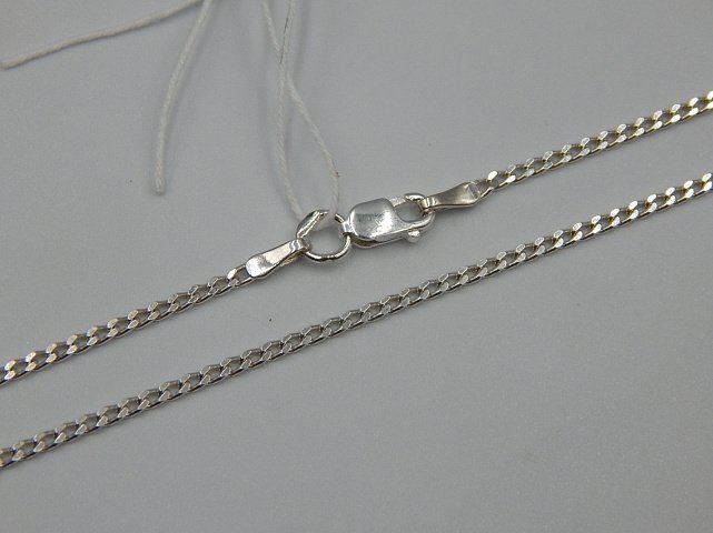 Срібний ланцюг з плетінням панцирне (32278618) 1