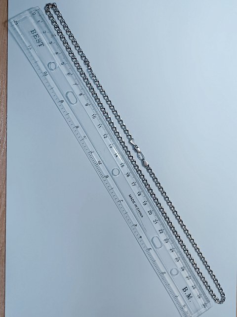Срібний ланцюг із плетінням Бісмарк (33893989) 1