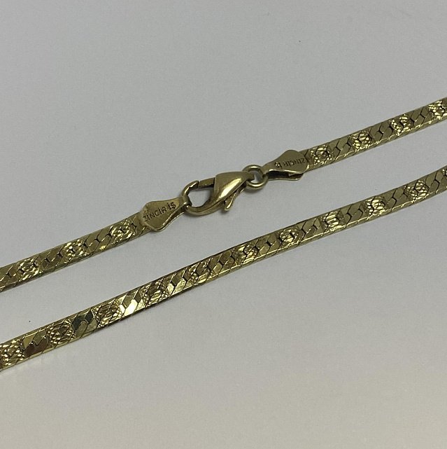 Ланцюжок з жовтого золота з плетінням Фантазійне (33906406) 0