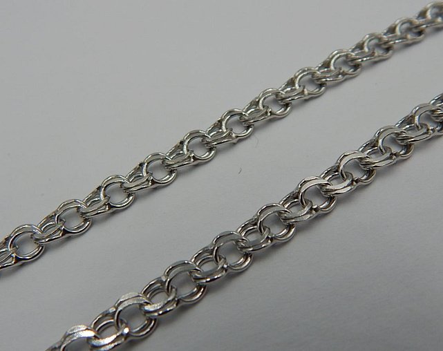 Серебряная цепь с плетением Бисмарк (30560562) 0