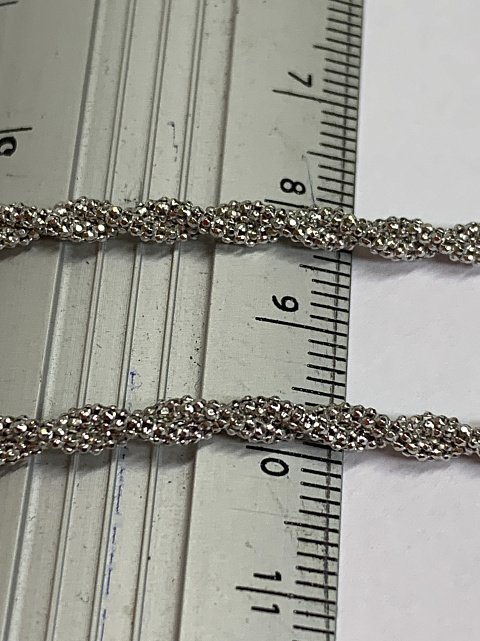 Серебряная цепь с плетением Фантазийное (29727230) 2