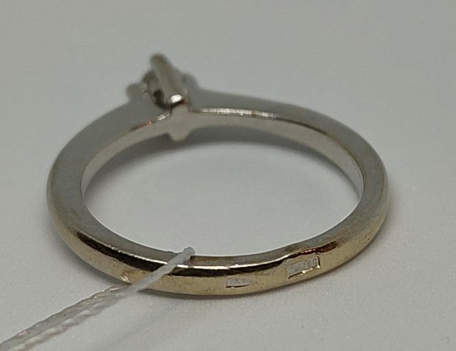 Кольцо из белого золота с бриллиантом (-ми) (30337046) 2