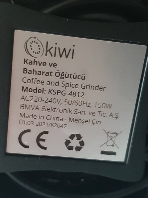 Кавомолка Kiwi KSPG 4812 2