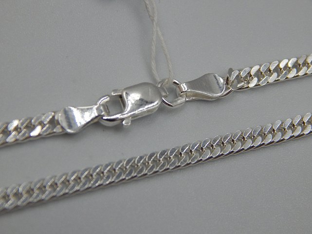 Серебряная цепь с плетением Панцирное (30671434) 1