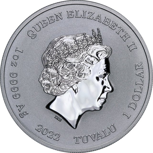 Серебряная монета 1oz Пиратский корабль Восходящее Солнце 1 доллар 2022 Тувалу (29128392) 5