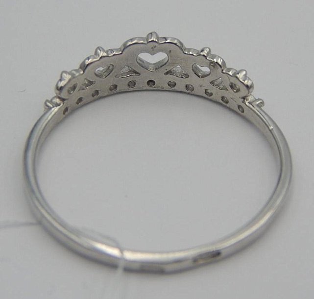 Серебряное кольцо с цирконием (30513344) 2
