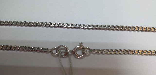 Серебряная цепь с панцирным плетением (5636548) 0