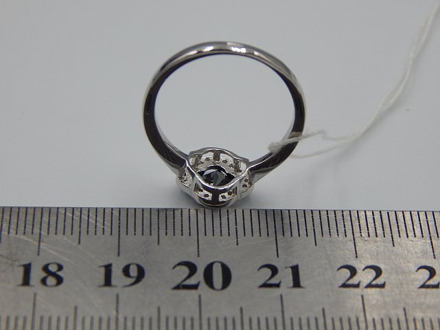 Серебряное кольцо с цирконием (32412775) 3
