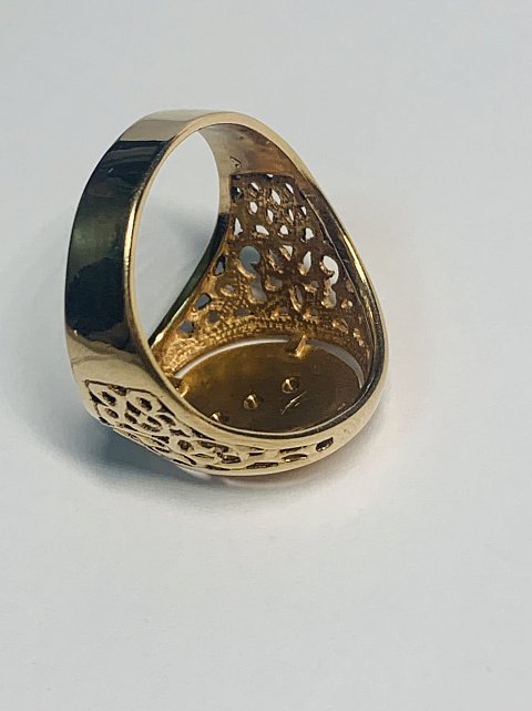 Перстень з червоного та білого золота з цирконієм (33251569) 5