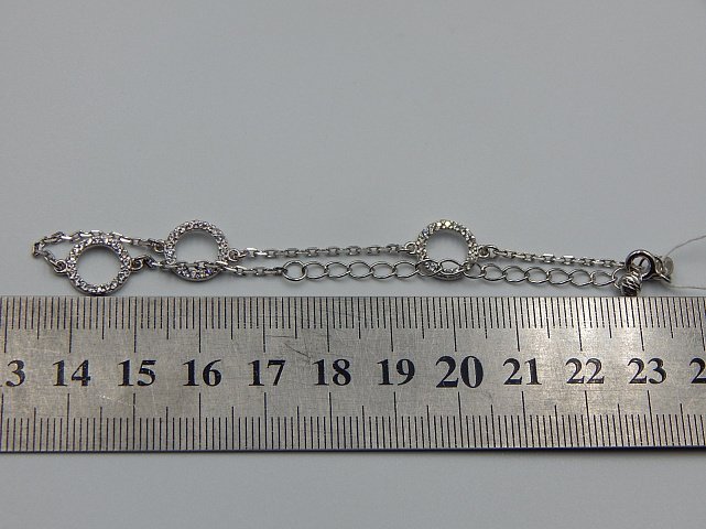 Срібний браслет із цирконієм (31954858) 3