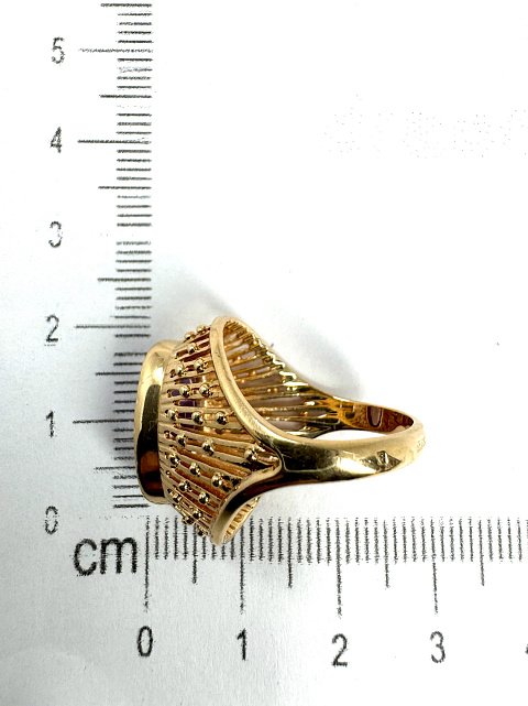 Кольцо из красного золота с аметистом (33745137) 2