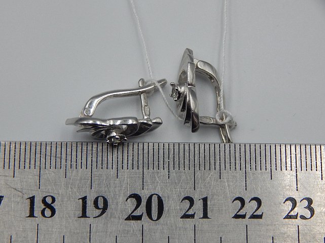 Срібні сережки з цирконієм (33187618) 6